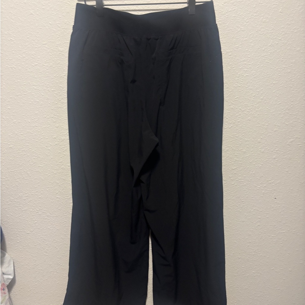 Athleta Black Wide-Leg Pants - Picture 3 of 5